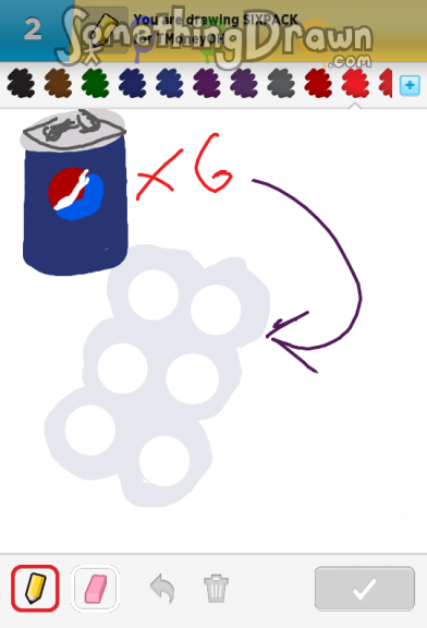 SomethingDrawn.com - SIXPACK drawn by silversurfer57 on Draw Something