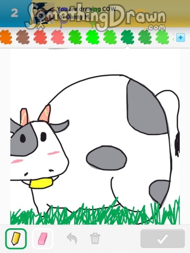 SomethingDrawn.com - COW drawn by asfisha on Draw Something