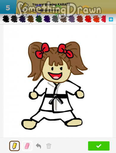 SomethingDrawn.com - KARATE drawn by klsc74 on Draw Something