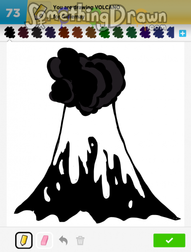 SomethingDrawn.com - VOLCANO drawn by klsc74 on Draw Something