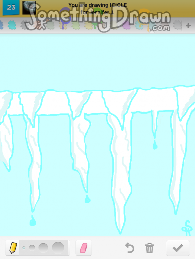 SomethingDrawn.com - ICICLE drawn by TexasGal on Draw Something