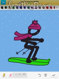 skiing