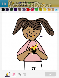 SomethingDrawn.com - EATING drawn by David S on Draw Something