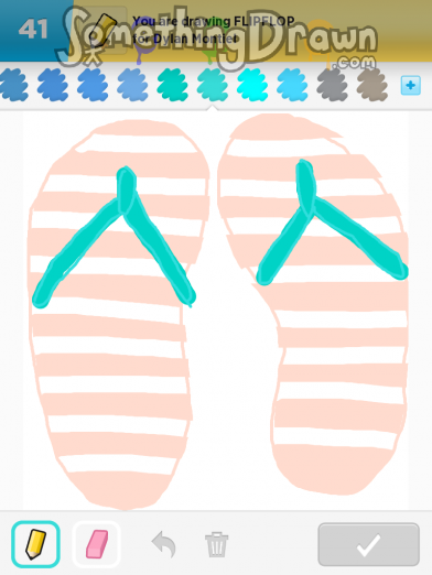 SomethingDrawn.com - FLIPFLOP drawn by LuckyLollipops on Draw Something