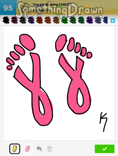 SomethingDrawn.com - CANCER drawn by klsc74 on Draw Something